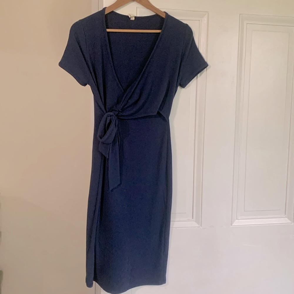 Very soft blue short sleeved dress